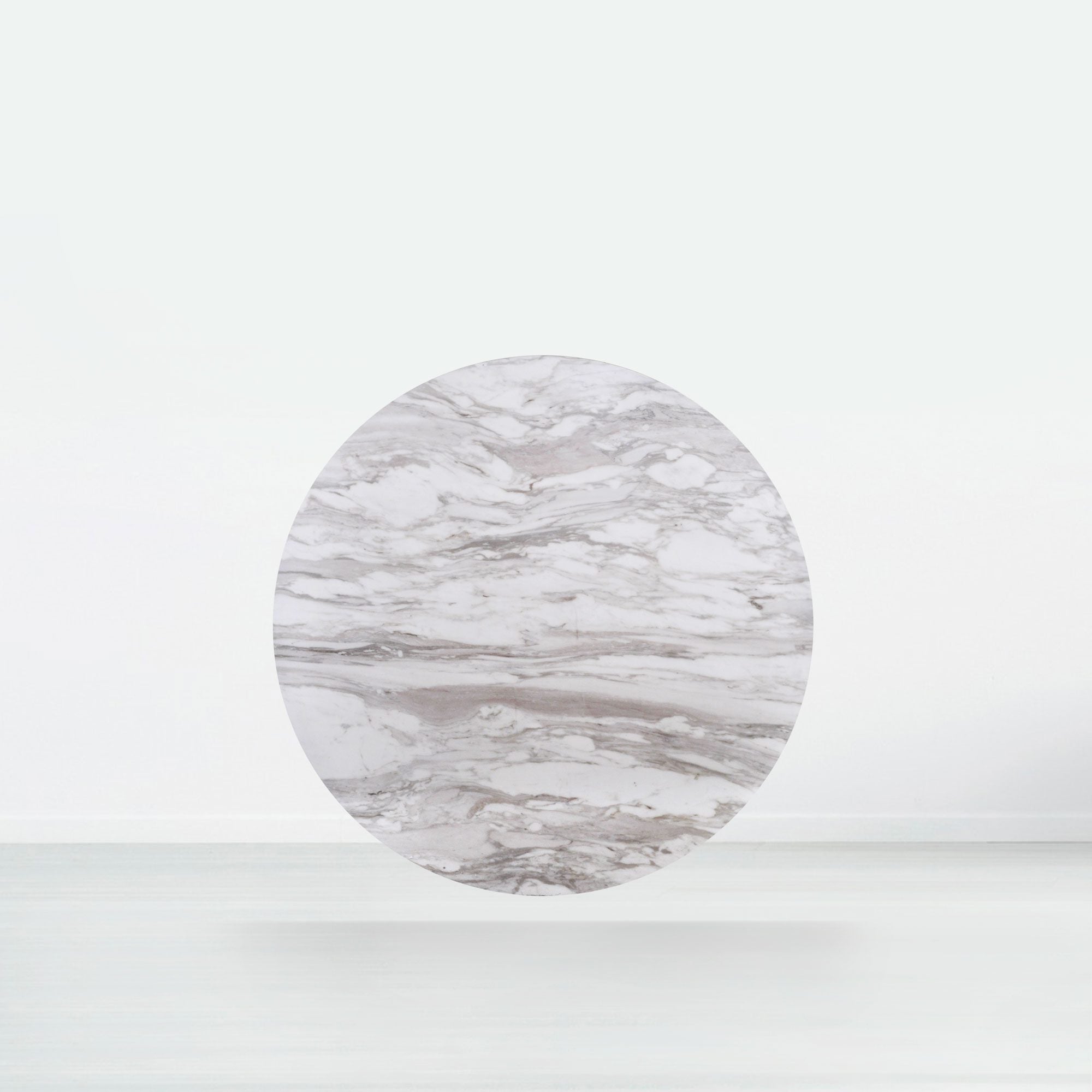 4.3ft Round Volakas Natural Marble Dining Table