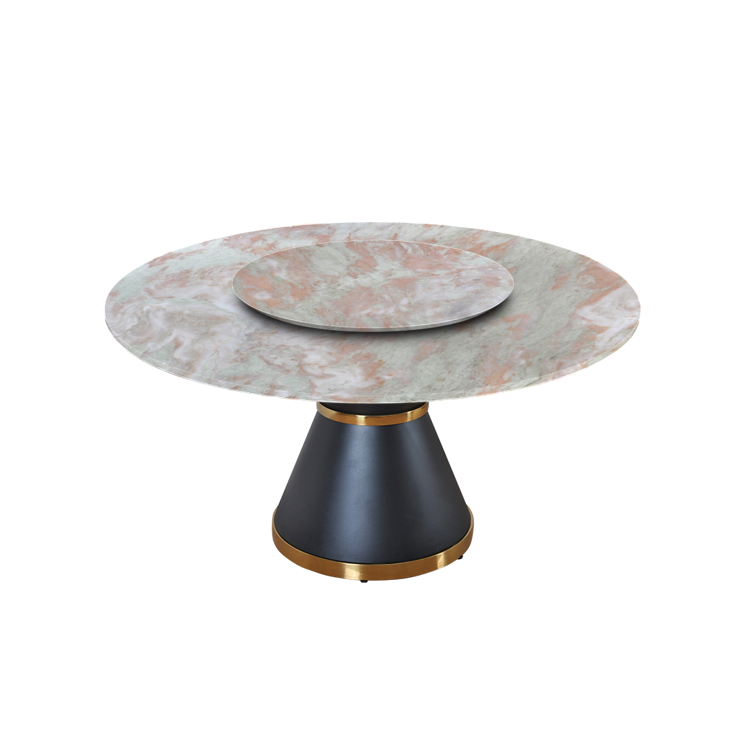 5ft Round Norwegian Jade Natural Marble Dining Table