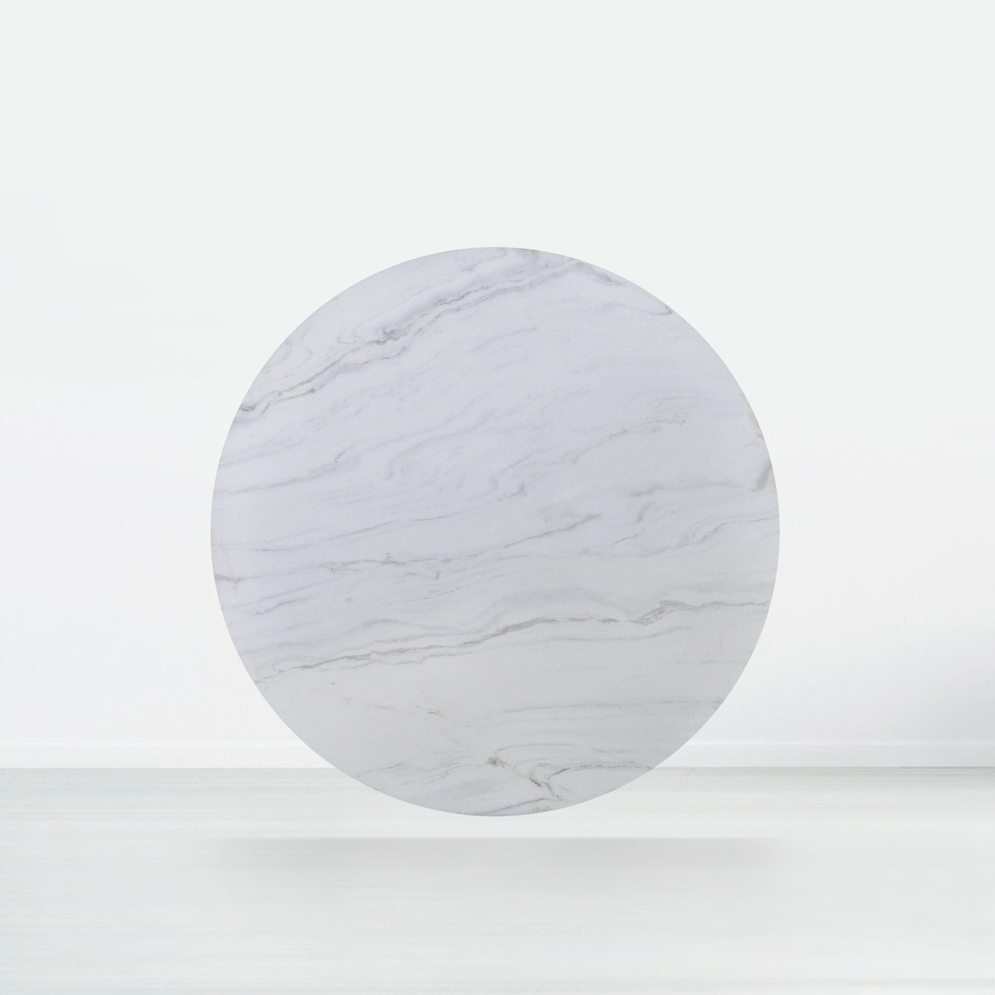 5ft Round Venus White Natural Marble Dining Table