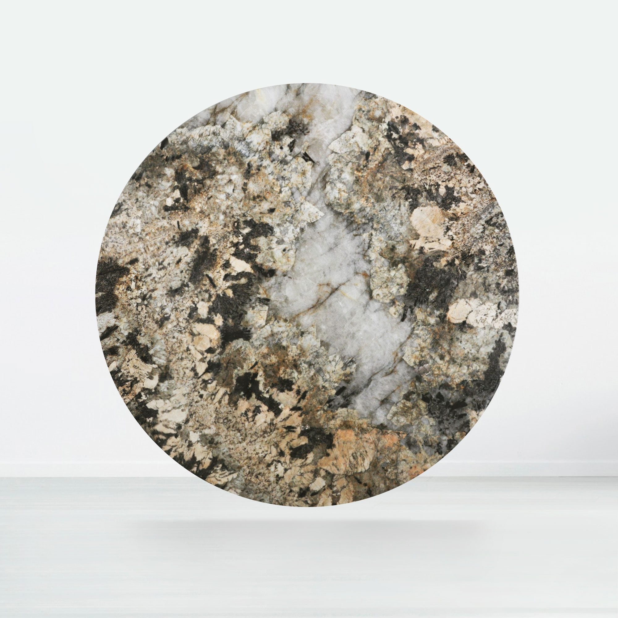 6ft Round Pandora Natural Marble Dining Table