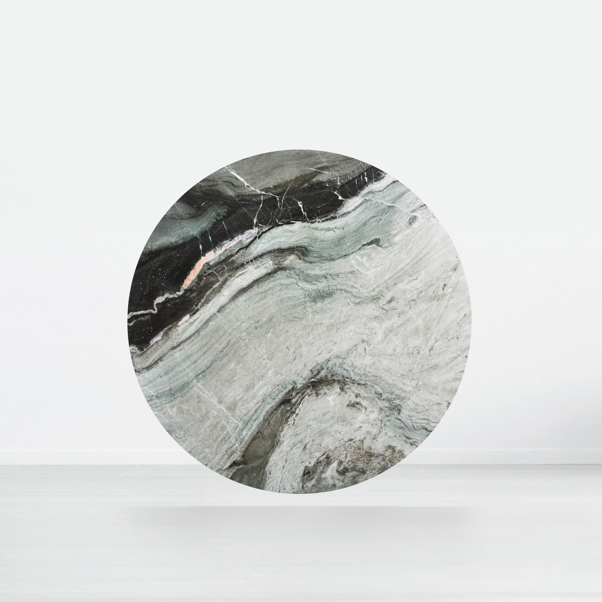 5ft Round Forest Green Natural Marble Dining Table