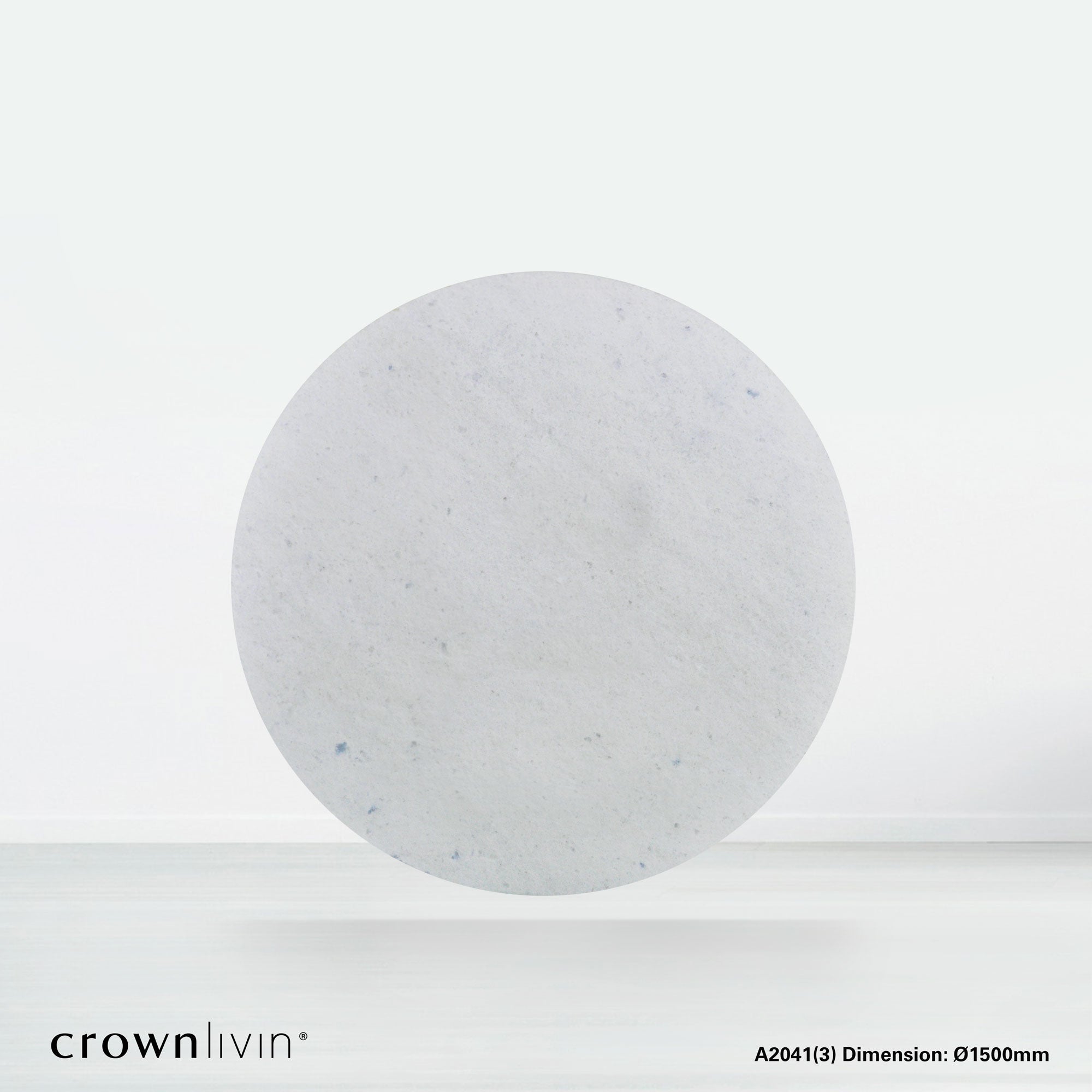 5ft Round Diamond White Natural Marble Dining Table