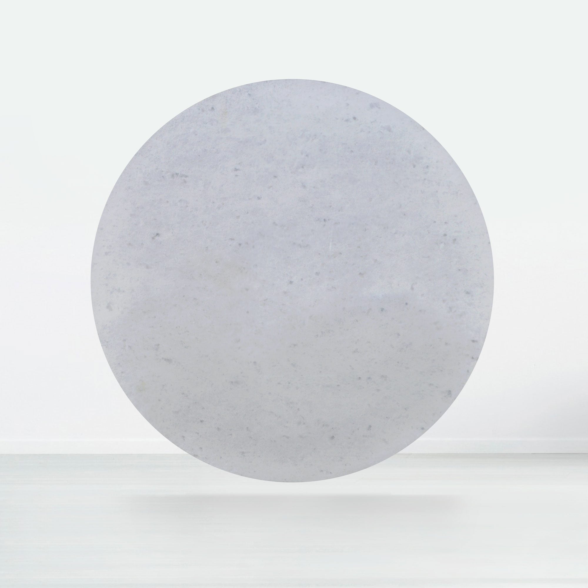 6ft Round Diamond White Natural Marble Dining Table