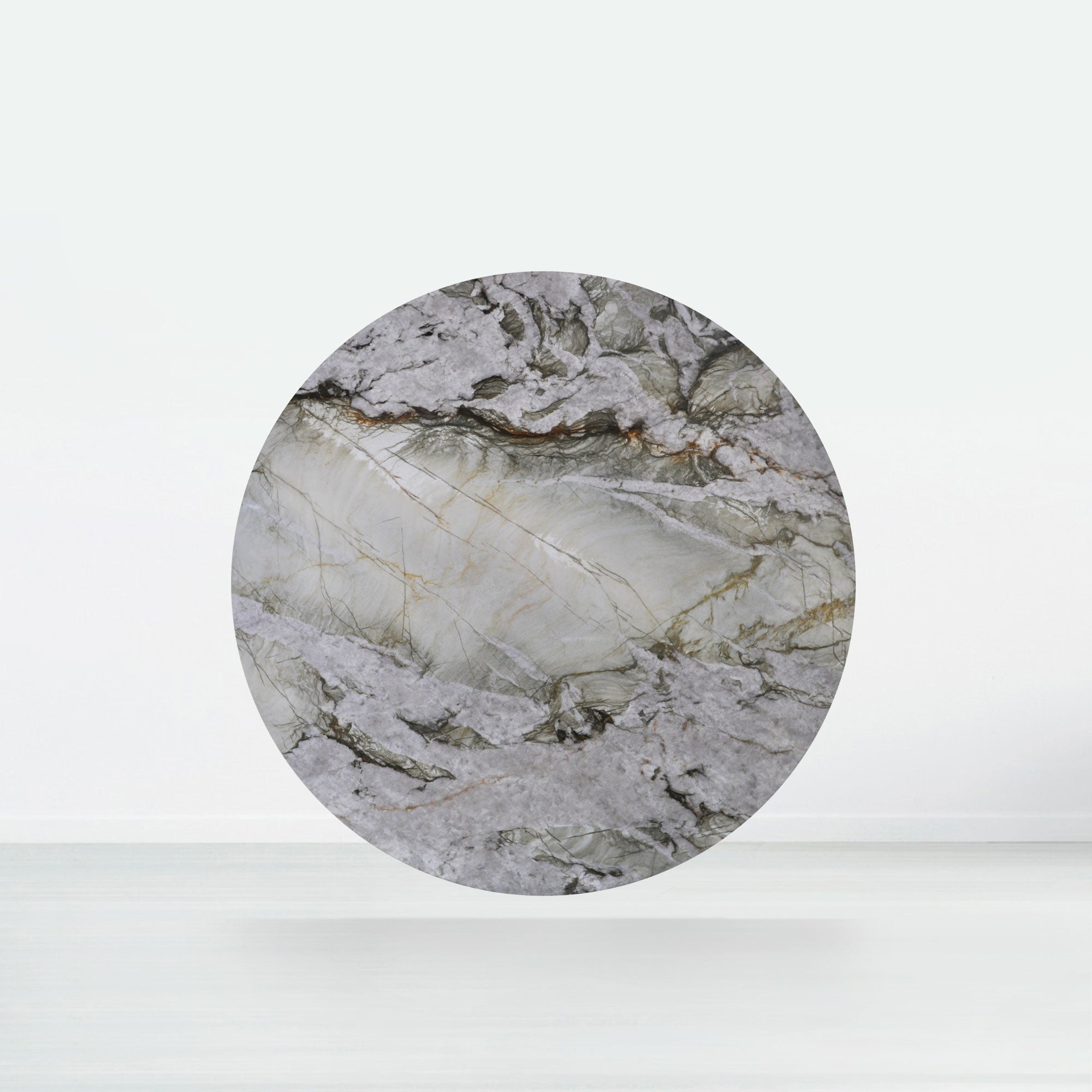 5ft Round Cristallo Tiffany Natural Marble Dining Table