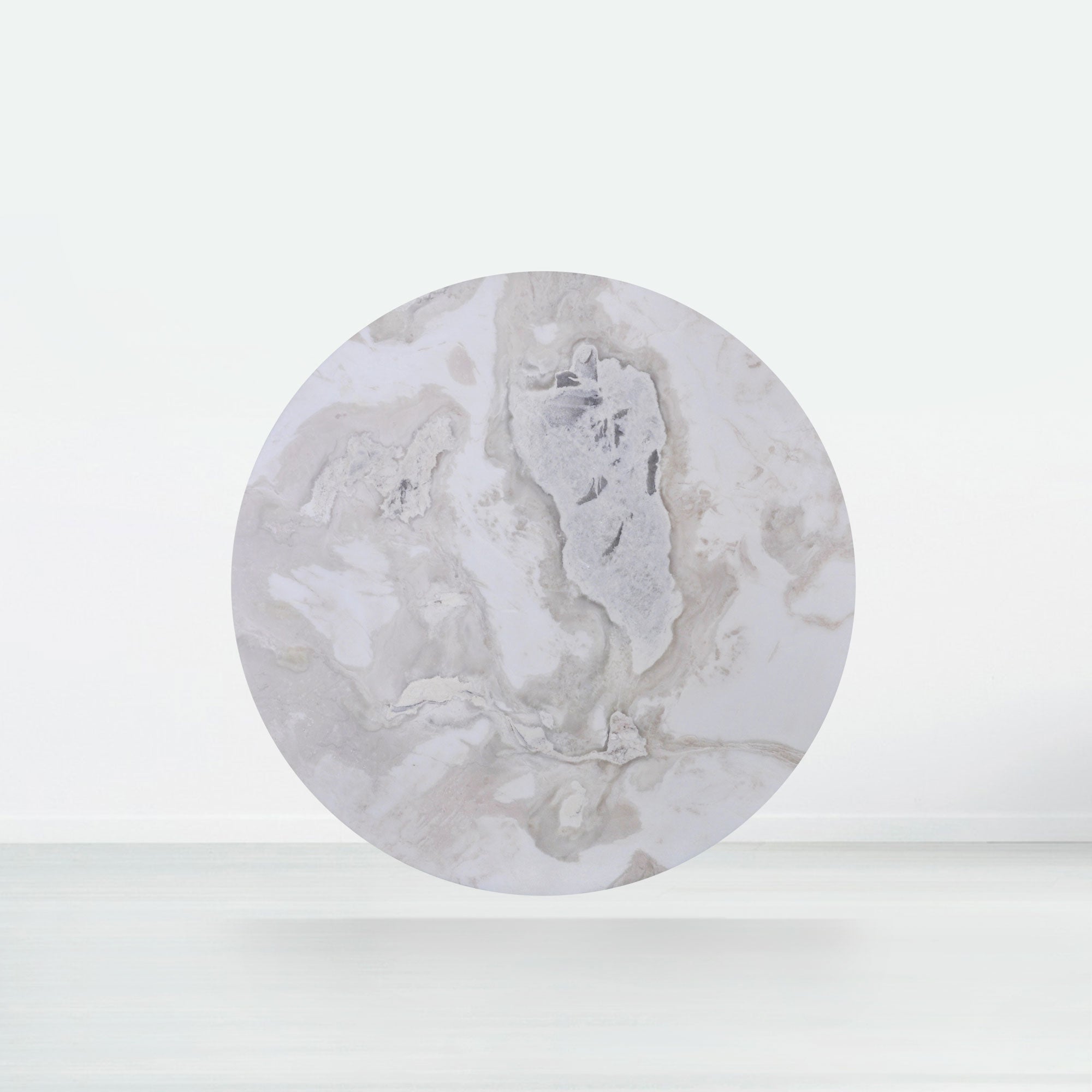 5ft Round Fendi White (Old Quarry) Natural Marble Dining Table