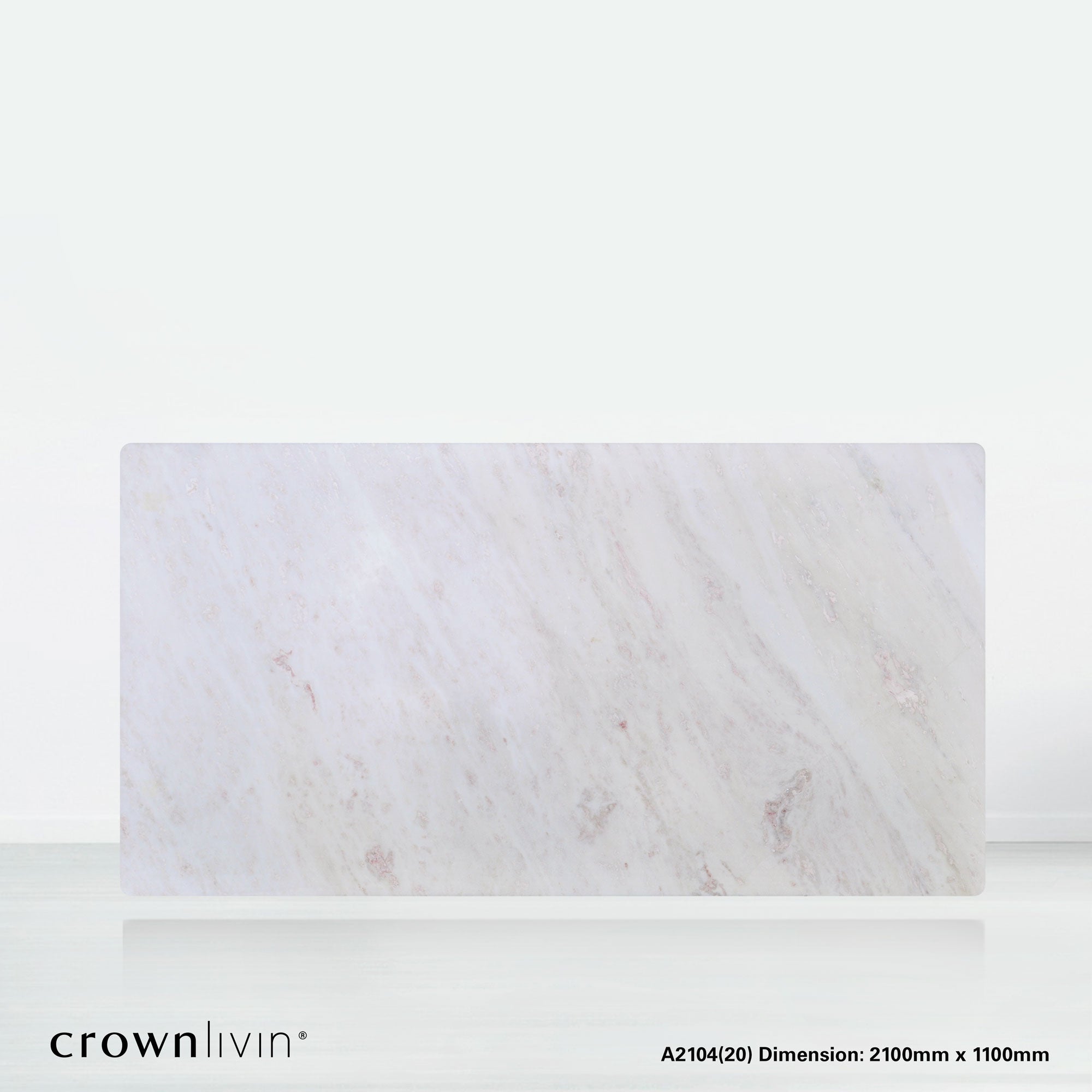 7ft Rectangular Namibian Rose Natural Marble Dining Table