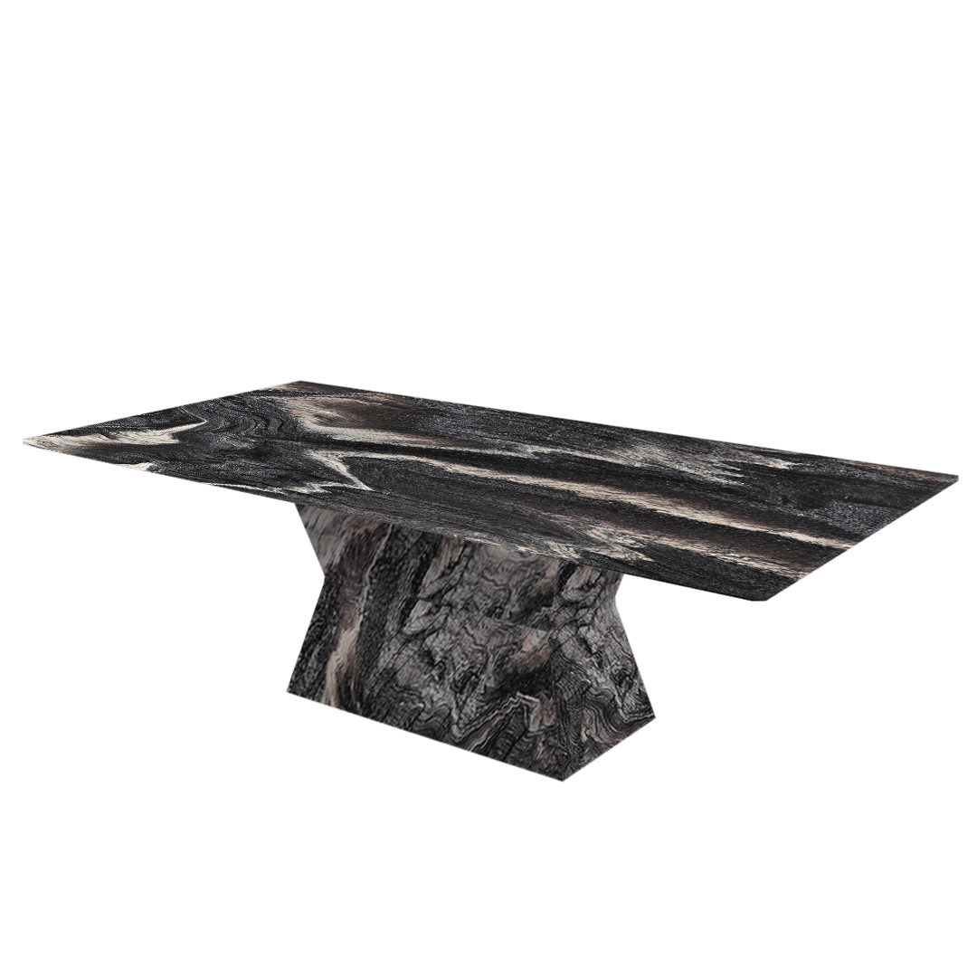 8ft Rectangular Kinawa Natural Marble Dining Table