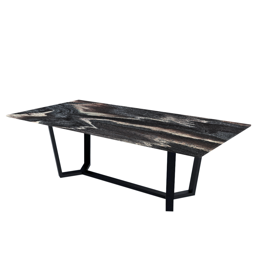 8ft Rectangular Kinawa Natural Marble Dining Table