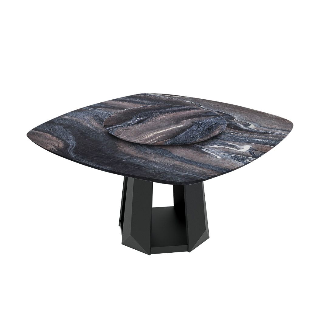 5ft Square Kinawa Natural Marble Dining Table