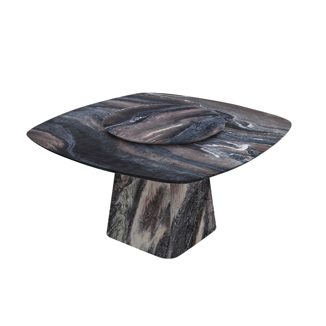 5ft Square Kinawa Natural Marble Dining Table