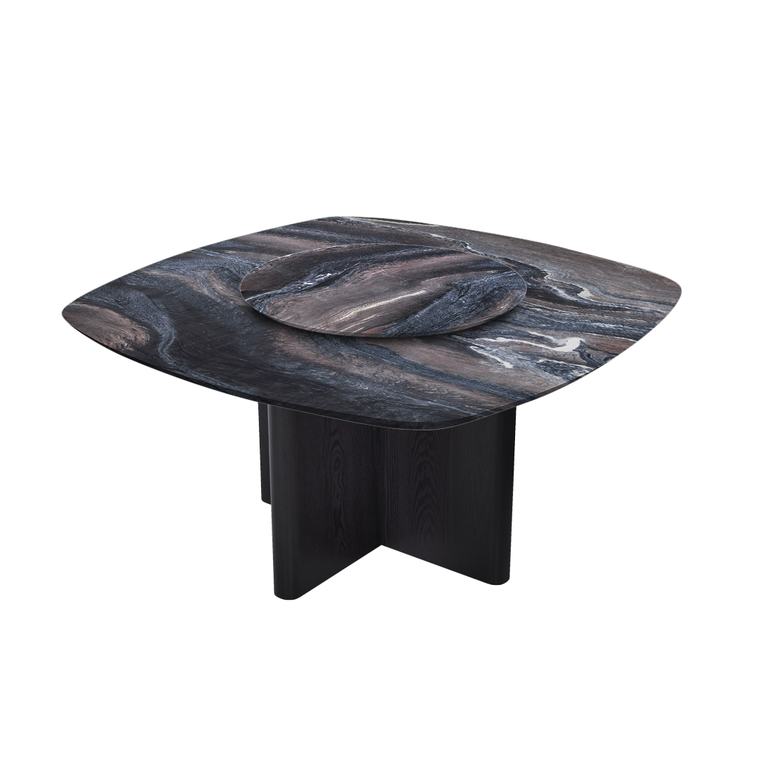 5ft Square Kinawa Natural Marble Dining Table