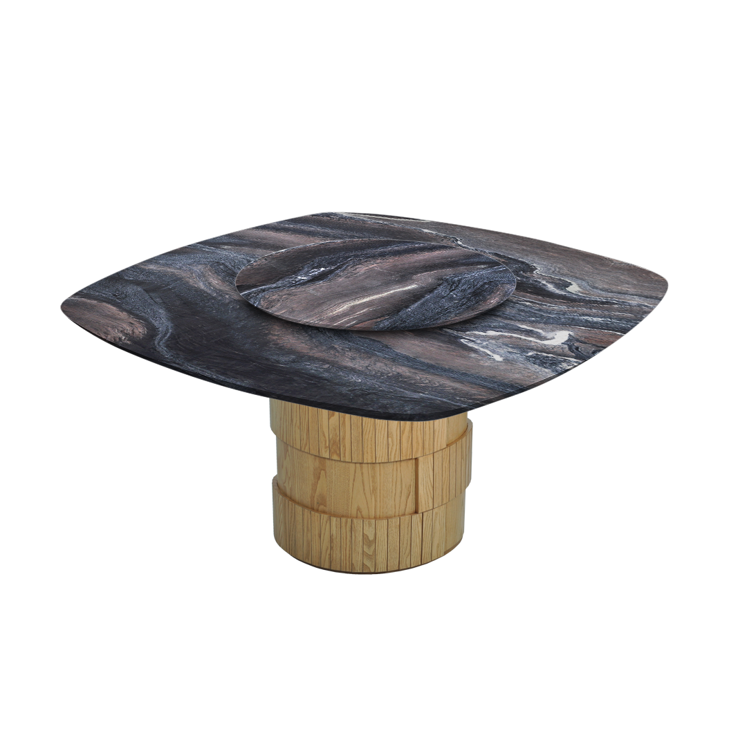 5ft Square Kinawa Natural Marble Dining Table