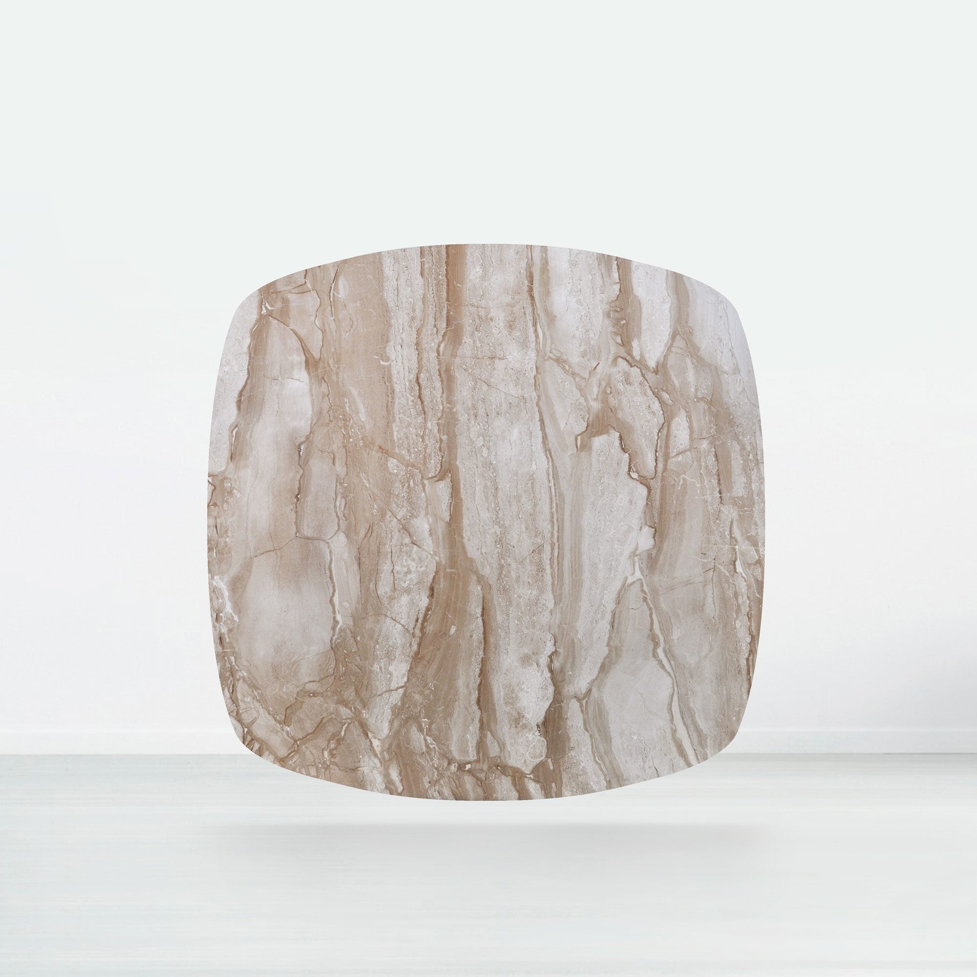 5ft Square Daino Beige Natural Marble Dining Table