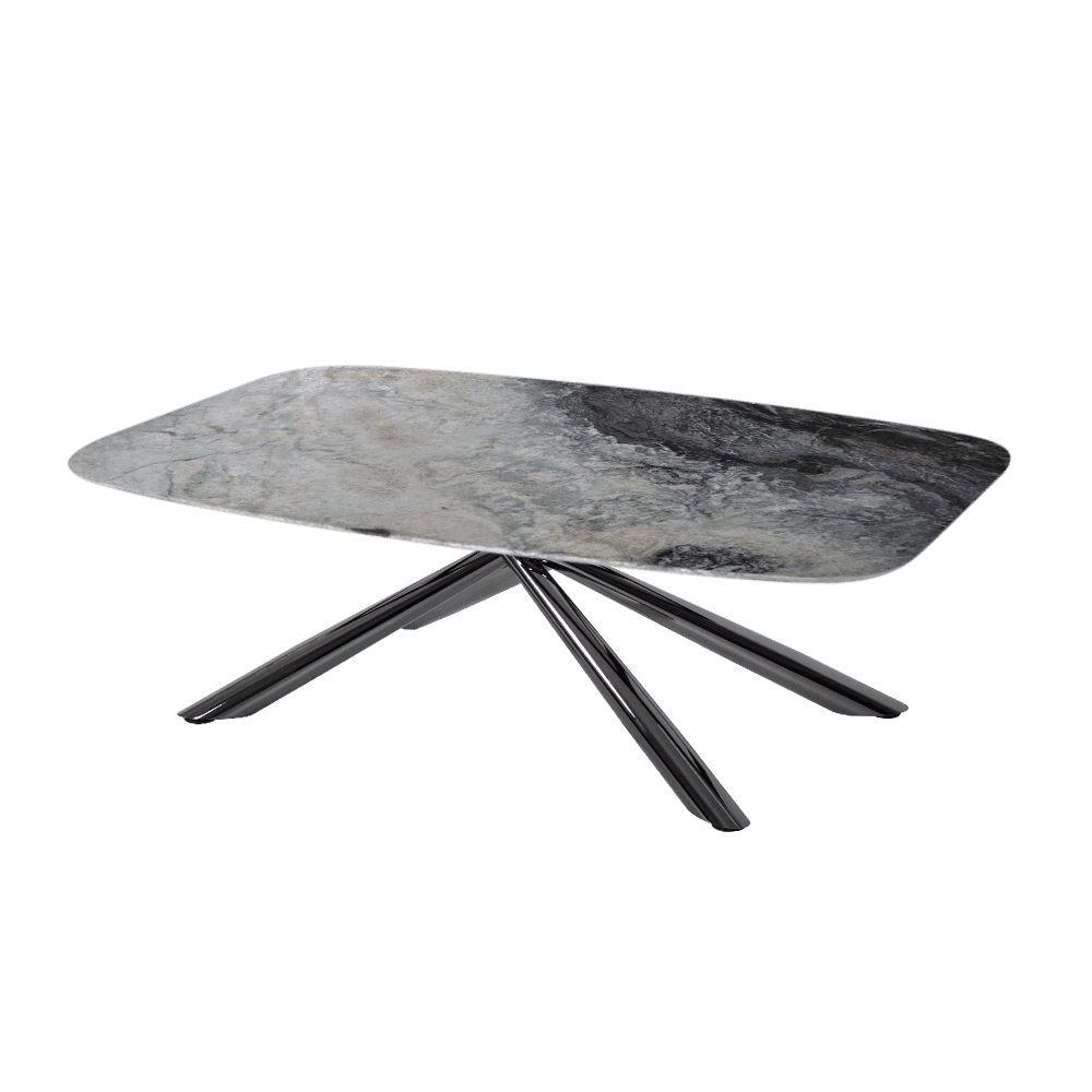 Rectangular Cristallo Blue Natural Marble Coffee Table (1.2m x 0.7m)