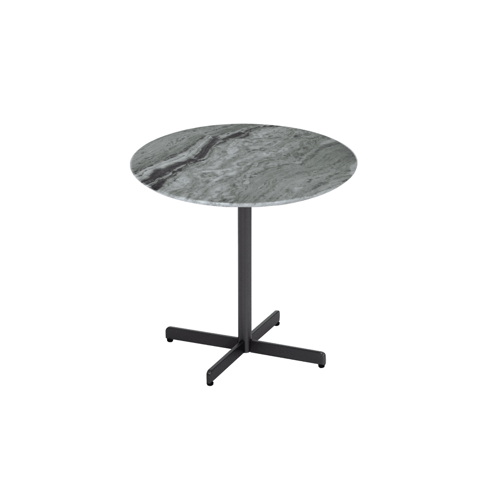 Round Verde Prato Natural Marble Side Table (0.5m)