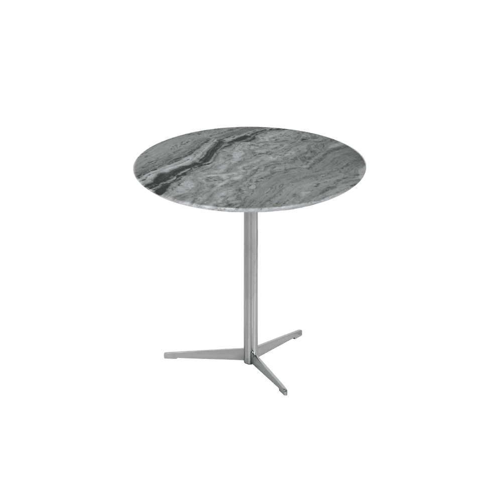 Round Verde Prato Natural Marble Side Table (0.5m)