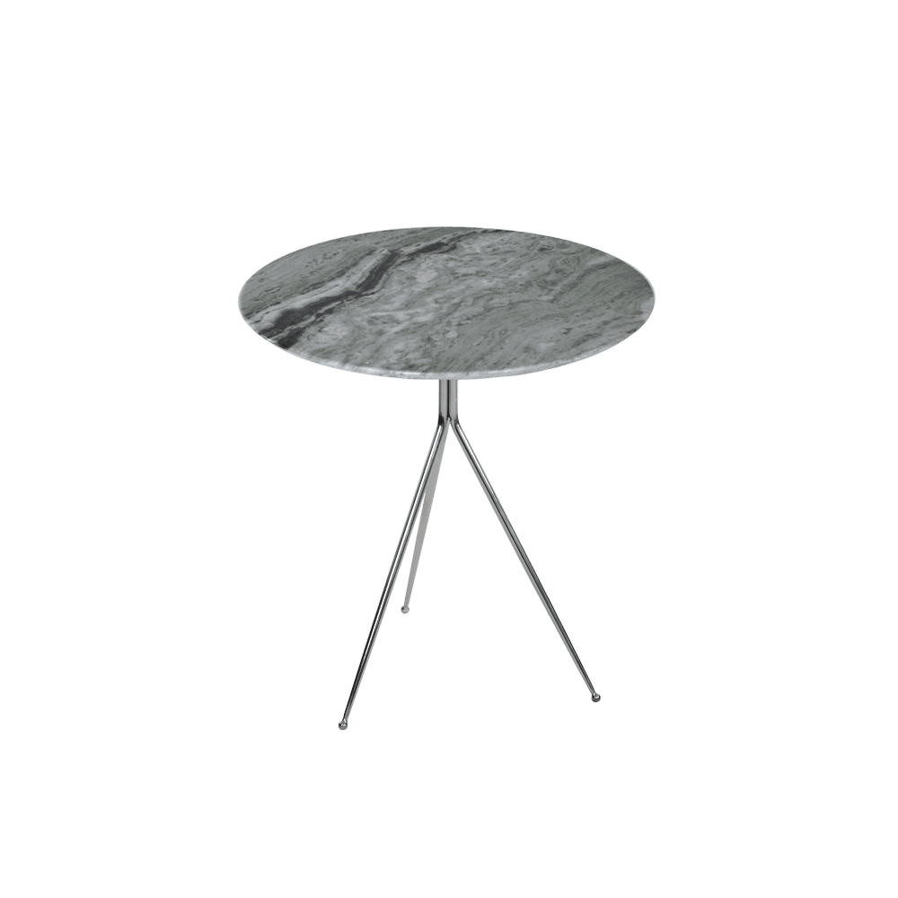 Round Verde Prato Natural Marble Side Table (0.5m)