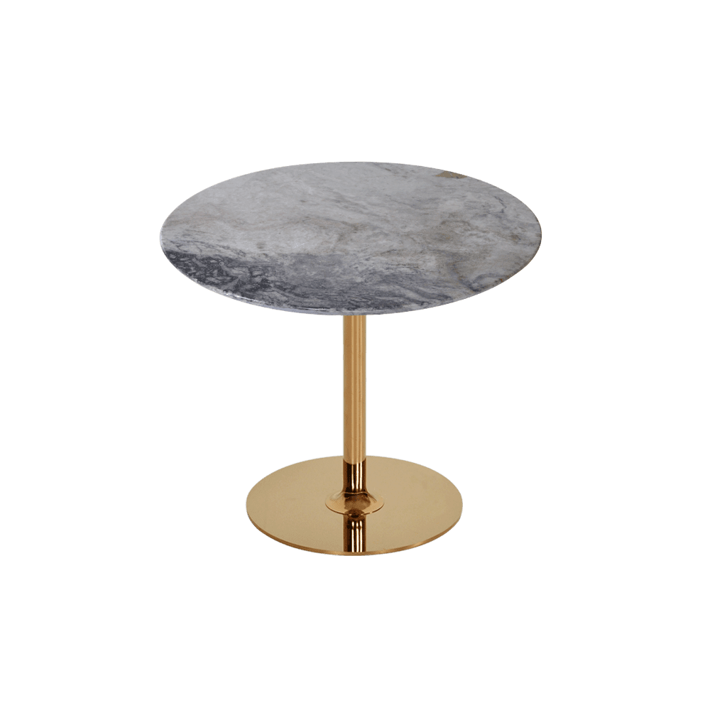 Round Cristallo Blue Natural Marble Side Table (0.6m)