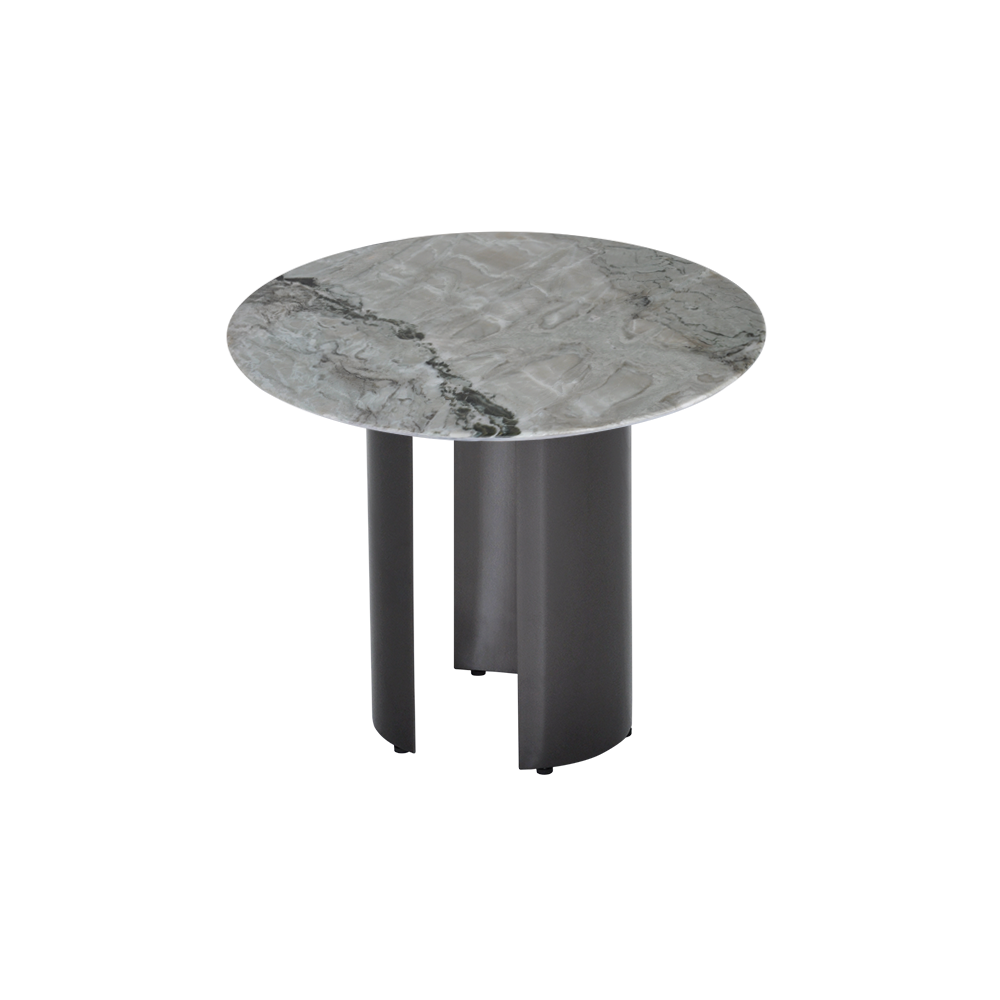 Round Forest Green Natural Marble Side Table (600mm)