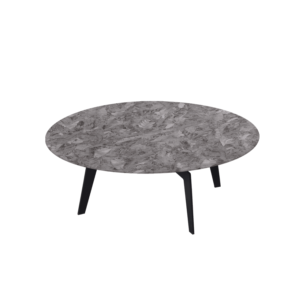ELENA – Mix & Match Marble Coffee Table with Black Metal Leg (1000mm)