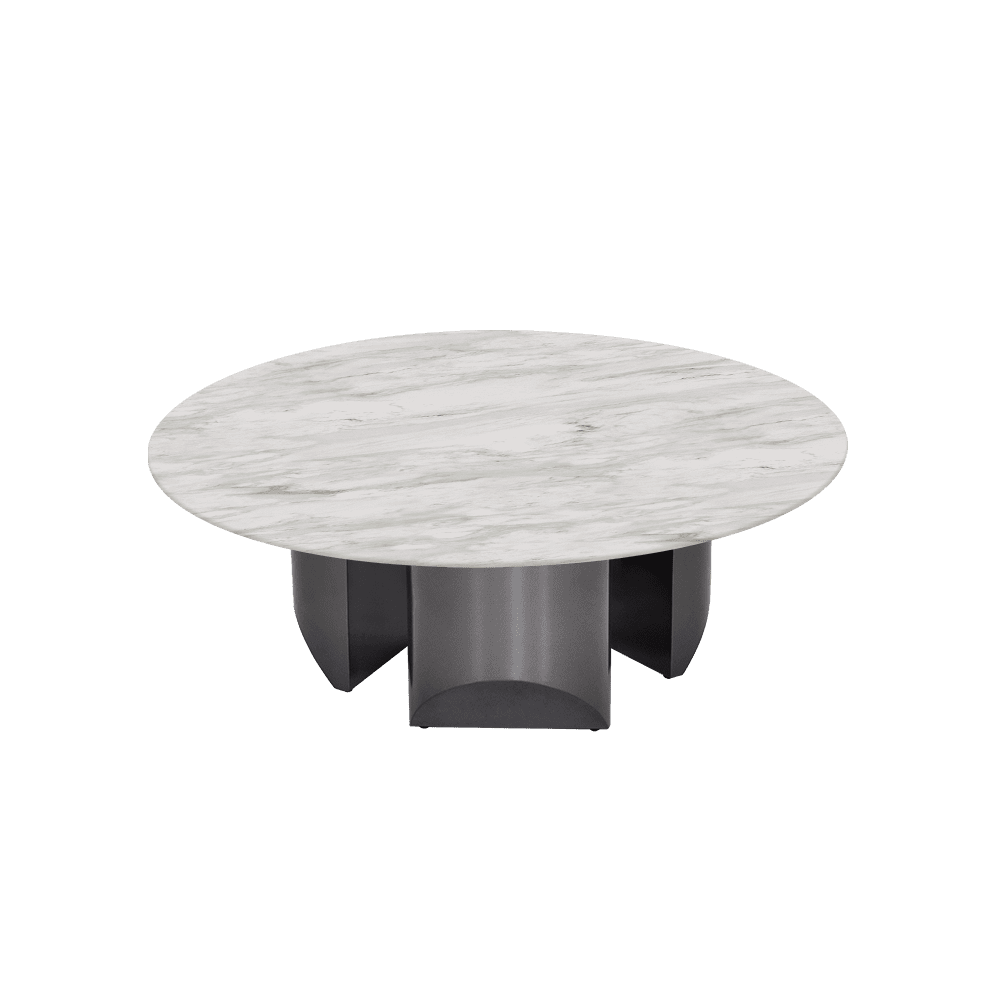 NOA – Mix & Match Marble Coffee Table with Stainless Steel Leg (1000mm)