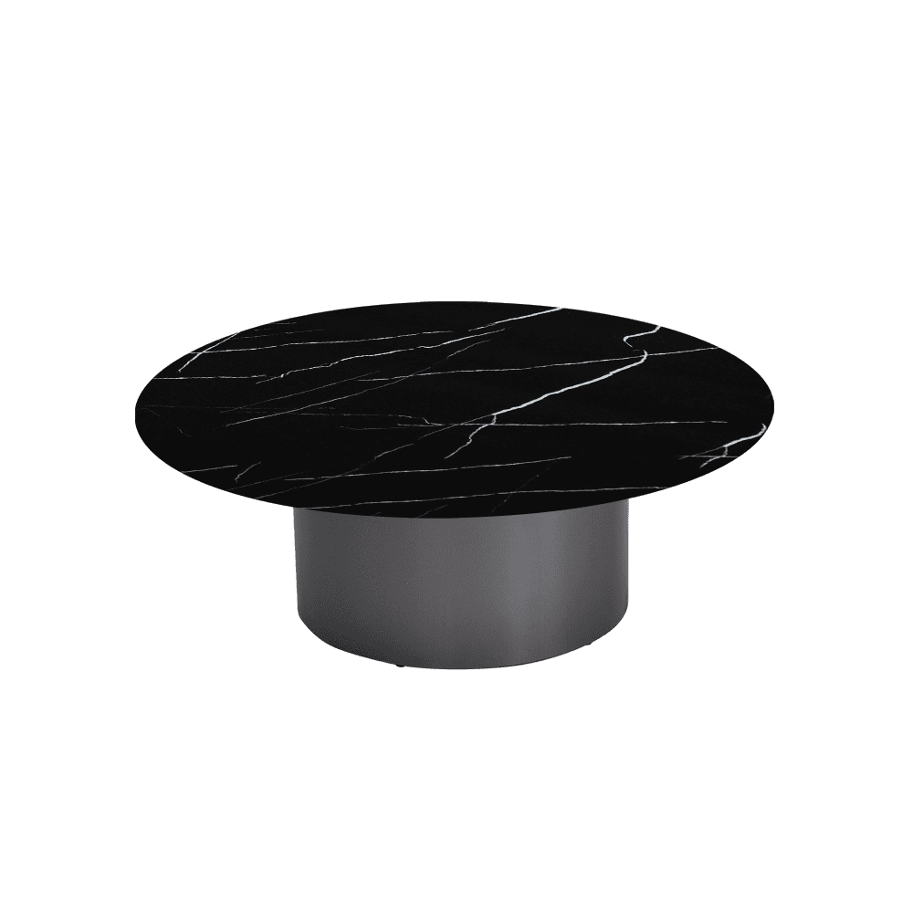 YUNA – Mix & Match Marble Coffee Table with Stainless Steel Leg (1000mm)