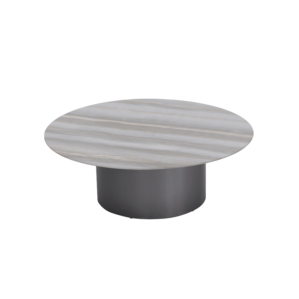 YUNA – Mix & Match Marble Coffee Table with Stainless Steel Leg (1000mm)