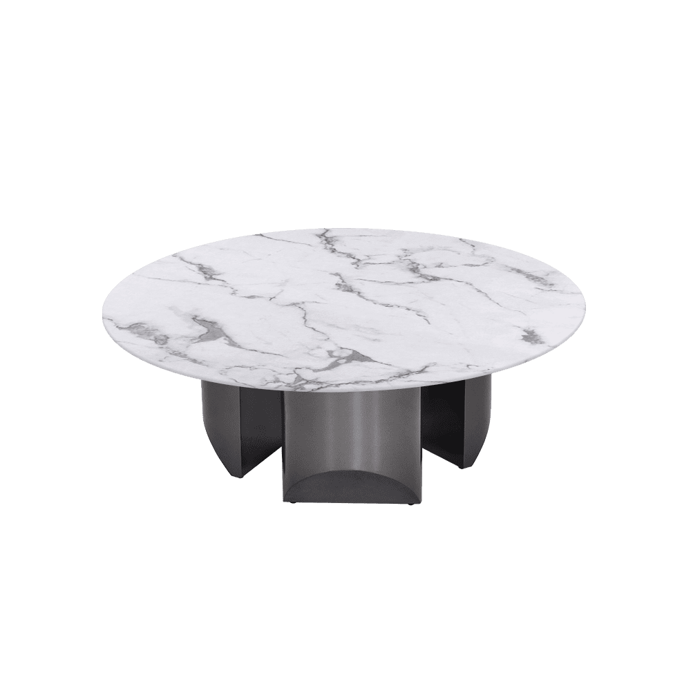 NOA – Mix & Match Marble Coffee Table with Stainless Steel Leg (1000mm)