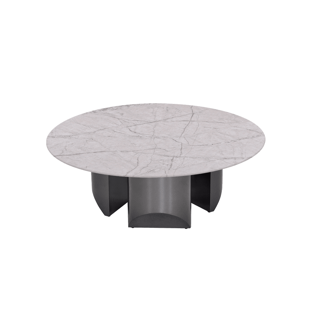 NOA – Mix & Match Marble Coffee Table with Stainless Steel Leg (1000mm)