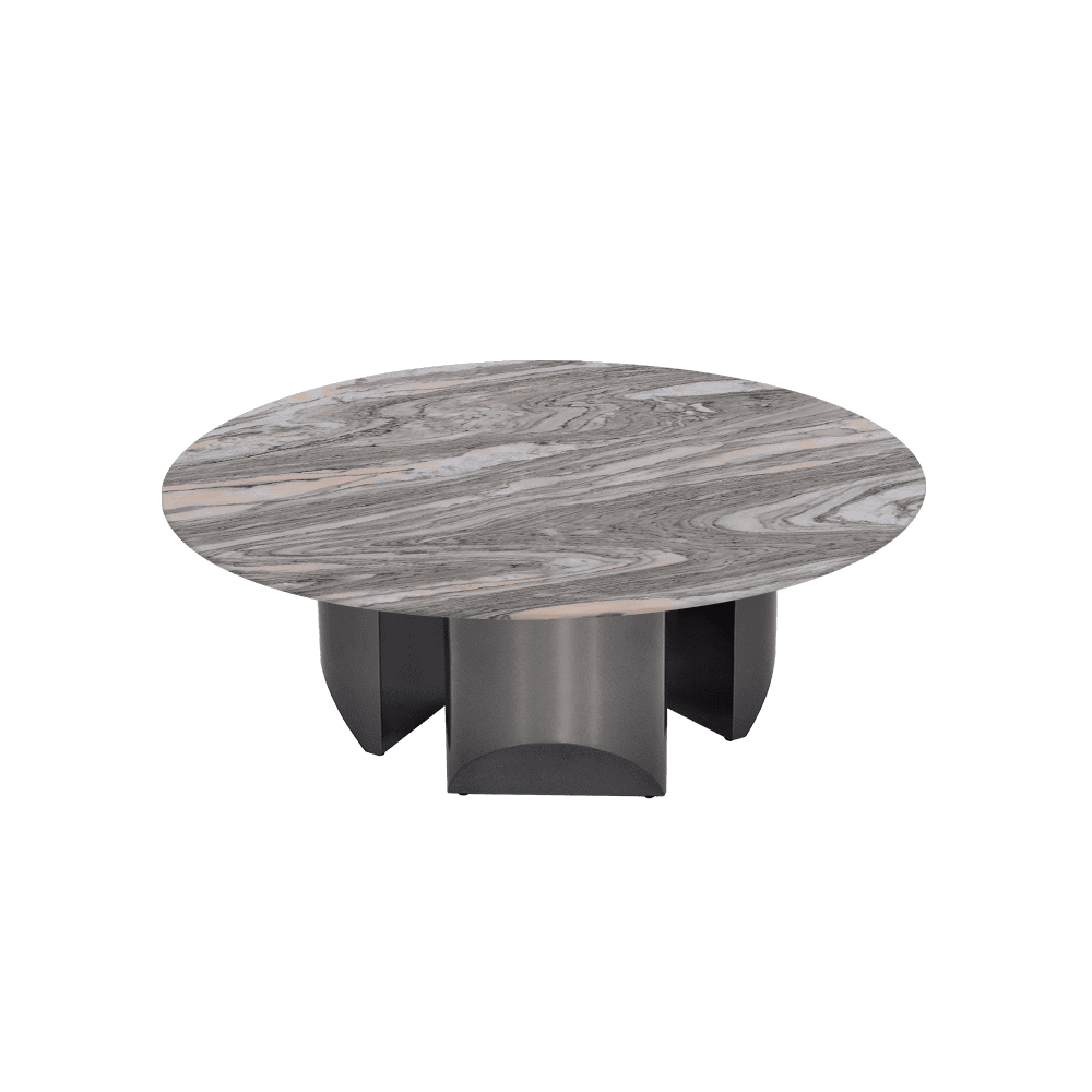 NOA – Mix & Match Marble Coffee Table with Stainless Steel Leg (1000mm)