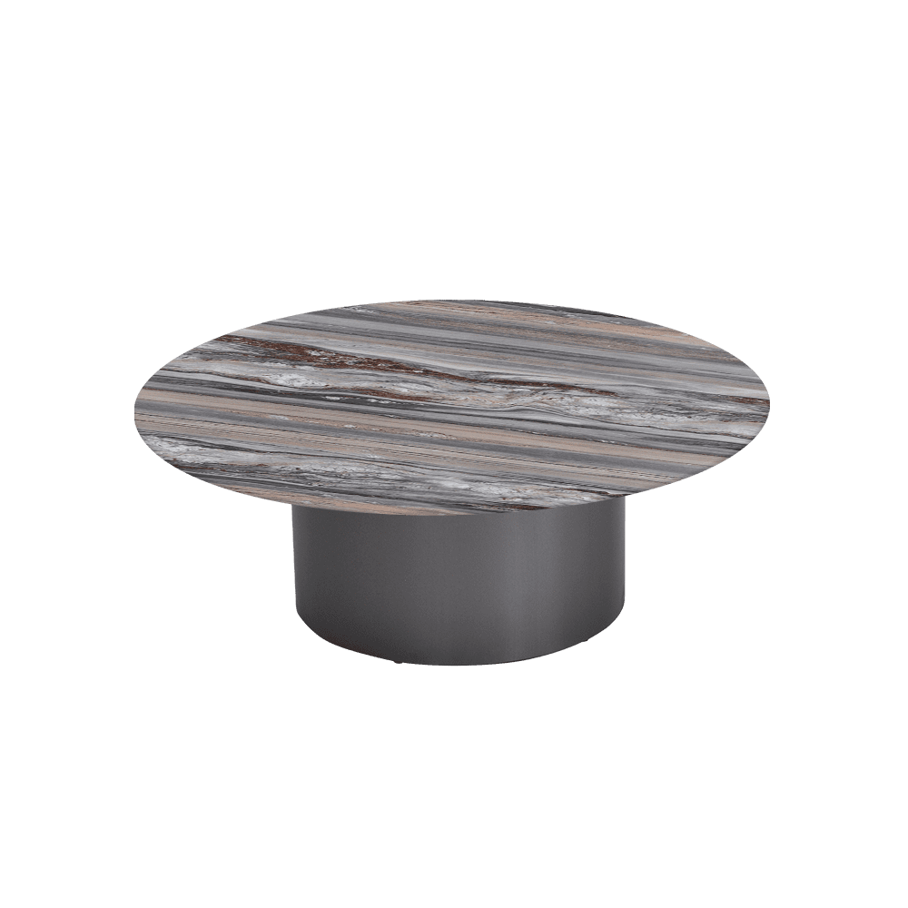 YUNA – Mix & Match Marble Coffee Table with Stainless Steel Leg (1000mm)