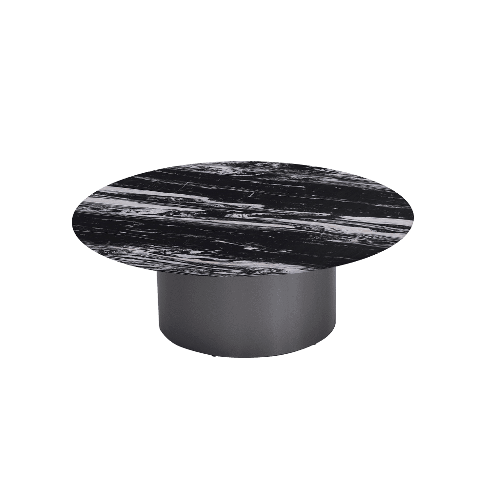 YUNA – Mix & Match Marble Coffee Table with Stainless Steel Leg (1000mm)