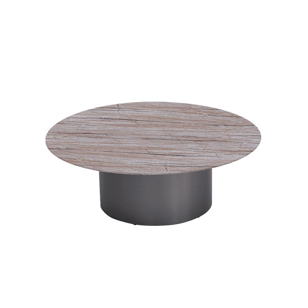 YUNA – Mix & Match Marble Coffee Table with Stainless Steel Leg (1000mm)