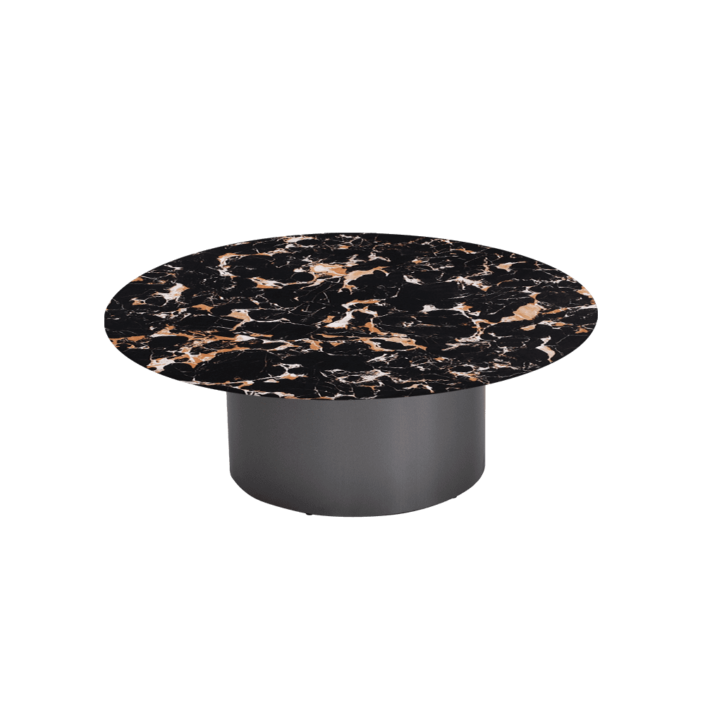 YUNA – Mix & Match Marble Coffee Table with Stainless Steel Leg (1000mm)