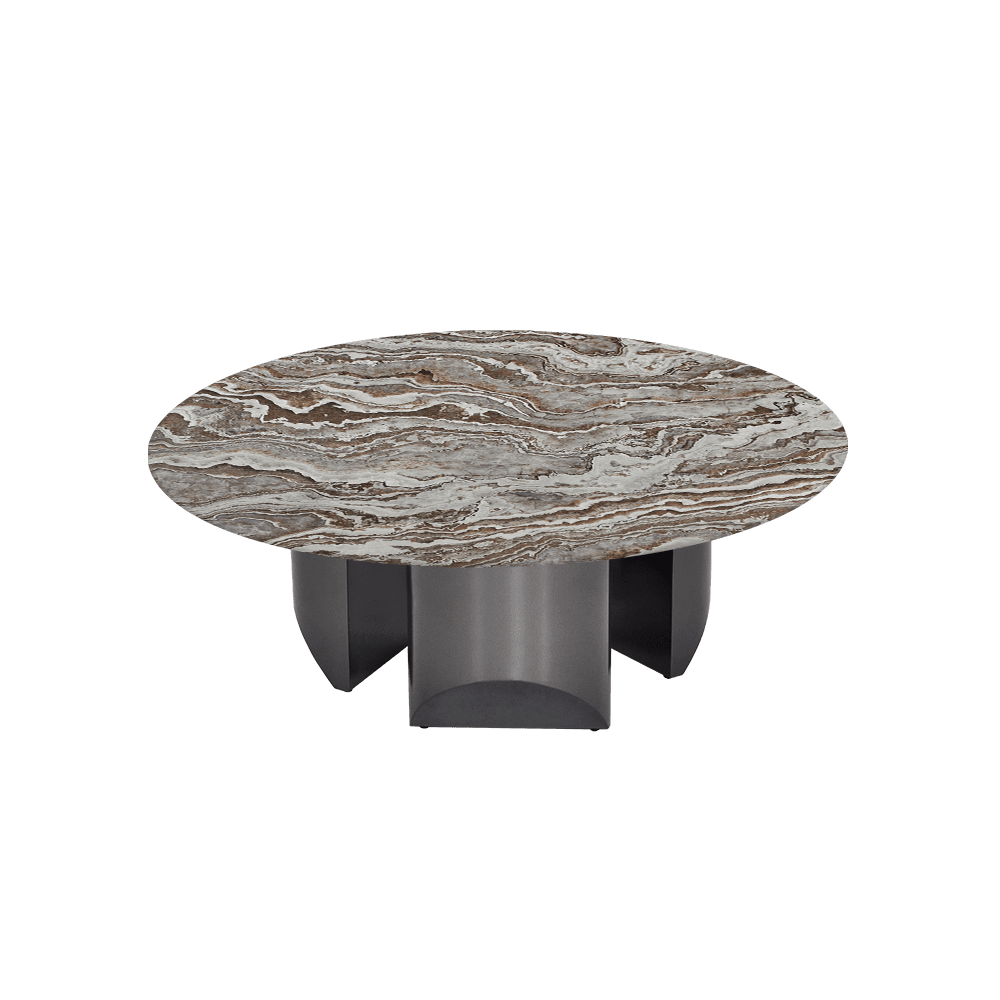 NOA – Mix & Match Marble Coffee Table with Stainless Steel Leg (1000mm)