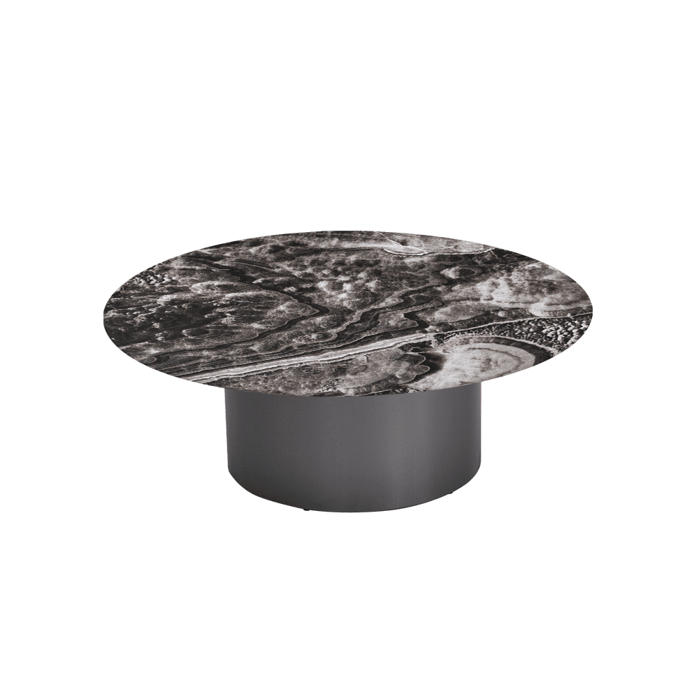 YUNA – Mix & Match Marble Coffee Table with Stainless Steel Leg (1000mm)