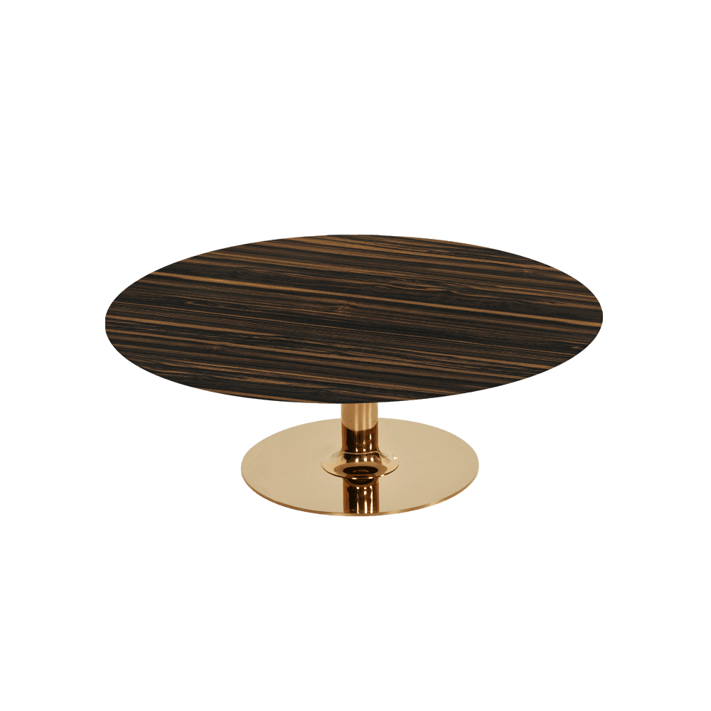 BELLA – Mix & Match Marble Coffee Table with Gold Coloured Stainless Steel Base (1000mm)