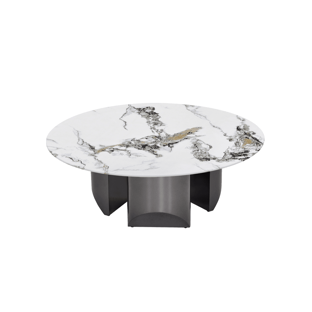 NOA – Mix & Match Marble Coffee Table with Stainless Steel Leg (1000mm)