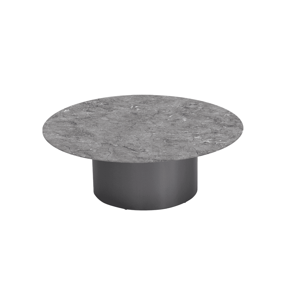 YUNA – Mix & Match Marble Coffee Table with Stainless Steel Leg (1000mm)