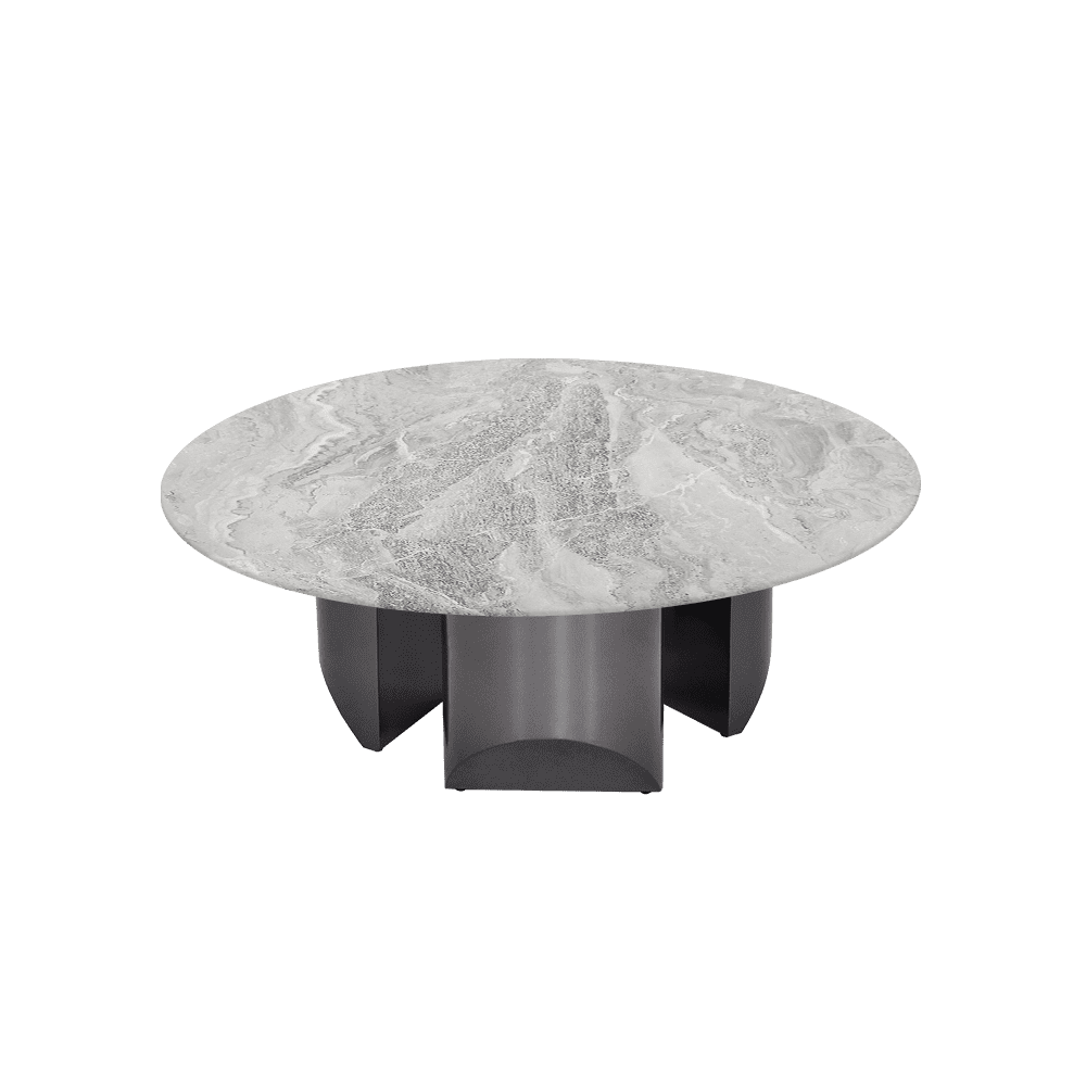 NOA – Mix & Match Marble Coffee Table with Stainless Steel Leg (1000mm)