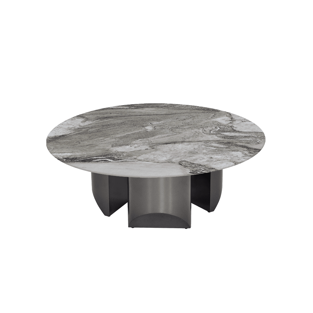 NOA – Mix & Match Marble Coffee Table with Stainless Steel Leg (1000mm)