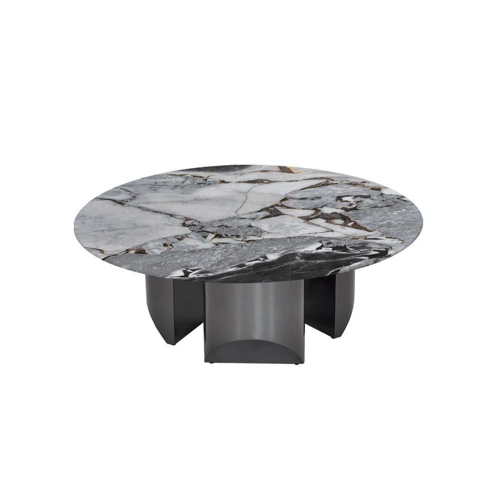 NOA – Mix & Match Marble Coffee Table with Stainless Steel Leg (1000mm)