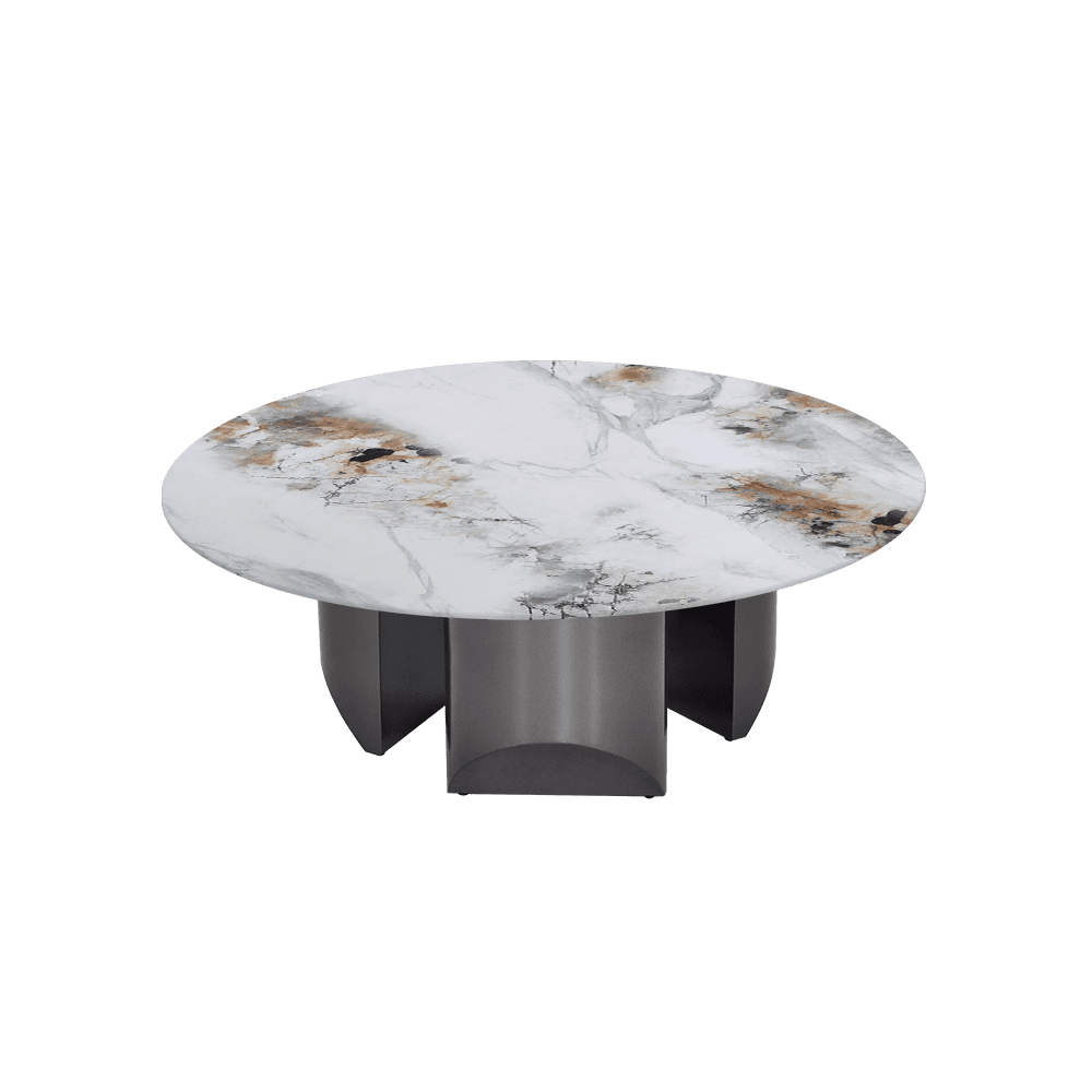 NOA – Mix & Match Marble Coffee Table with Stainless Steel Leg (1000mm)