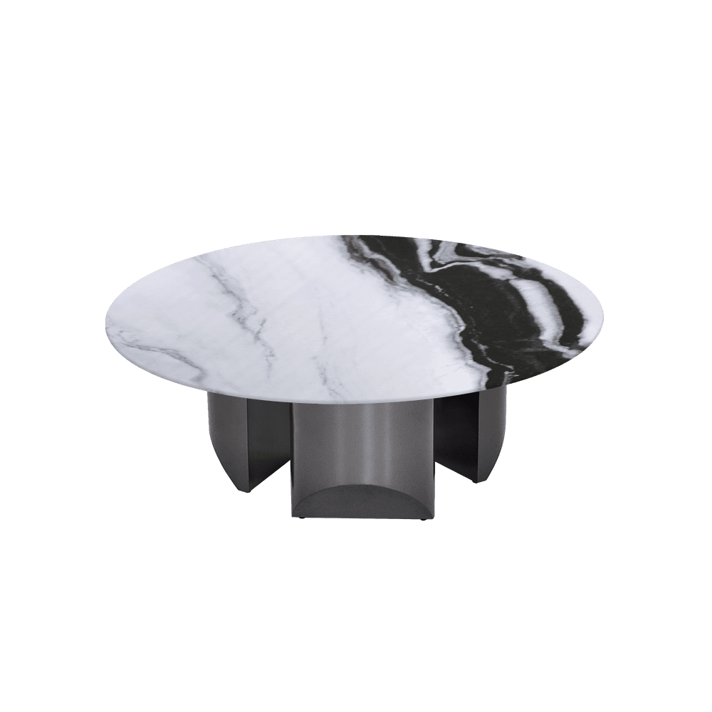 NOA – Mix & Match Marble Coffee Table with Stainless Steel Leg (1000mm)