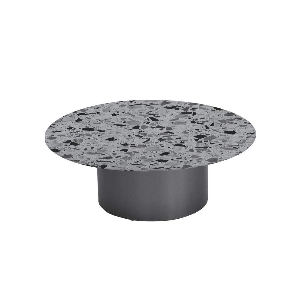 YUNA – Mix & Match Marble Coffee Table with Stainless Steel Leg (1000mm)