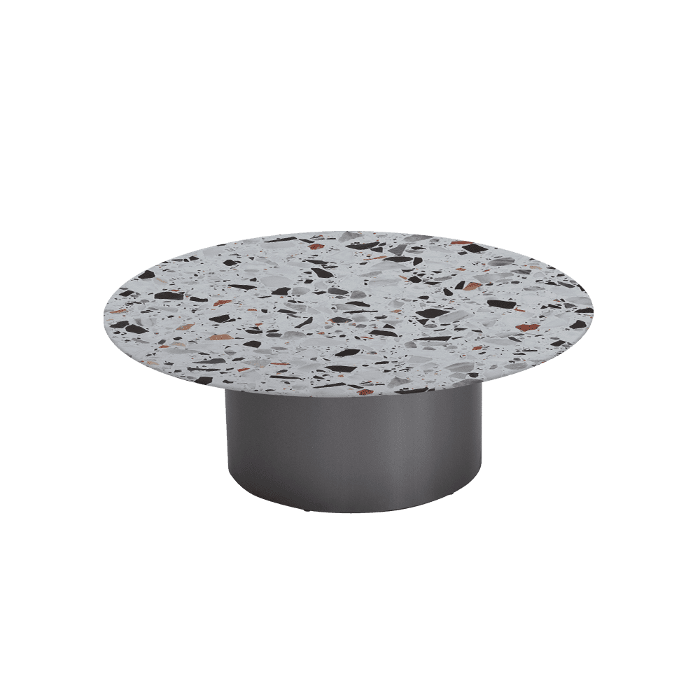 YUNA – Mix & Match Marble Coffee Table with Stainless Steel Leg (1000mm)