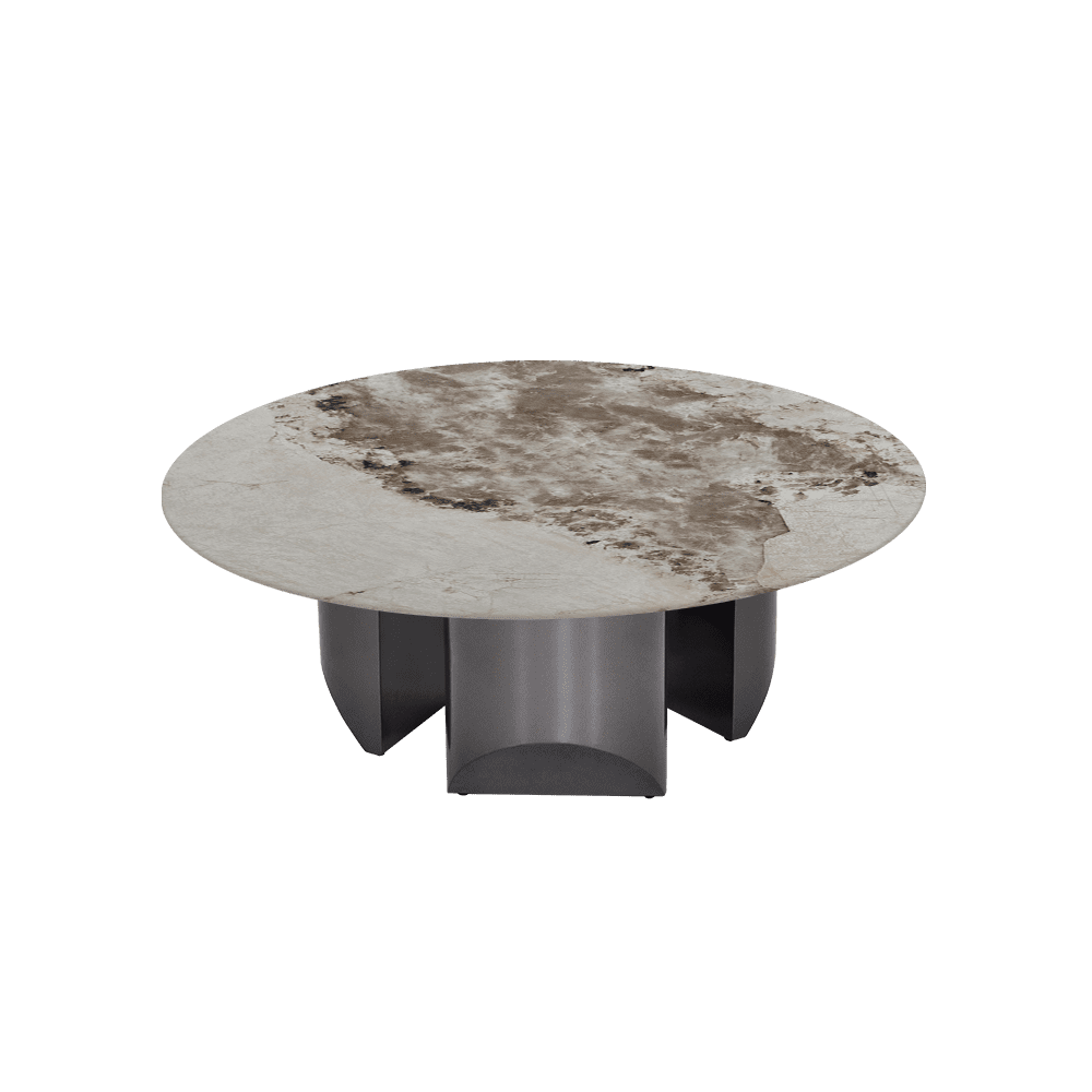 NOA – Mix & Match Marble Coffee Table with Stainless Steel Leg (1000mm)
