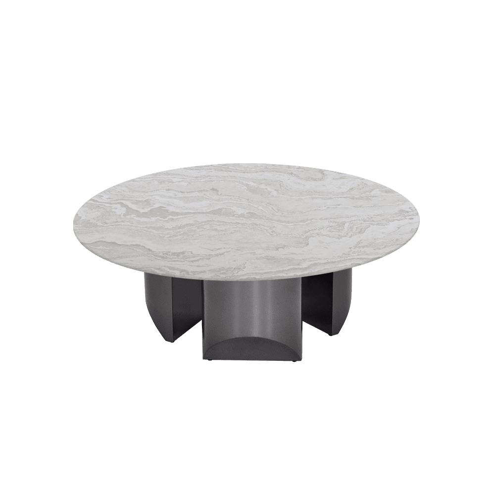 NOA – Mix & Match Marble Coffee Table with Stainless Steel Leg (1000mm)