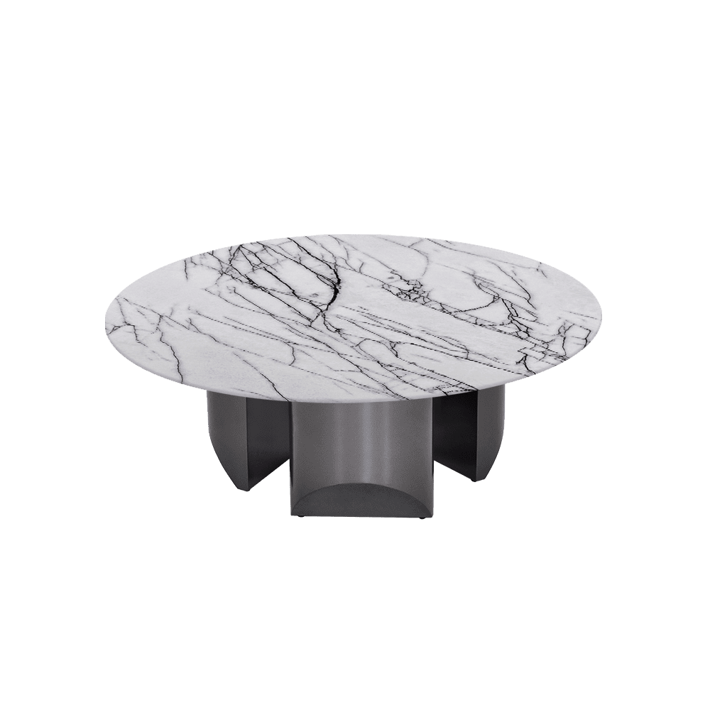 NOA – Mix & Match Marble Coffee Table with Stainless Steel Leg (1000mm)