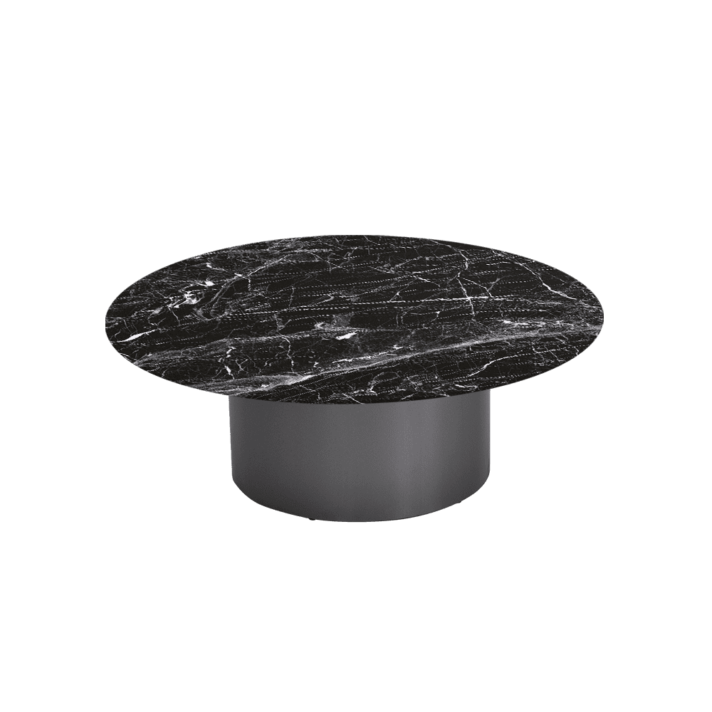 YUNA – Mix & Match Marble Coffee Table with Stainless Steel Leg (1000mm)
